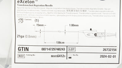 Boston Scientific M00564120 eXcelon Transbronchial Aspiration Ndle 21ga (x)